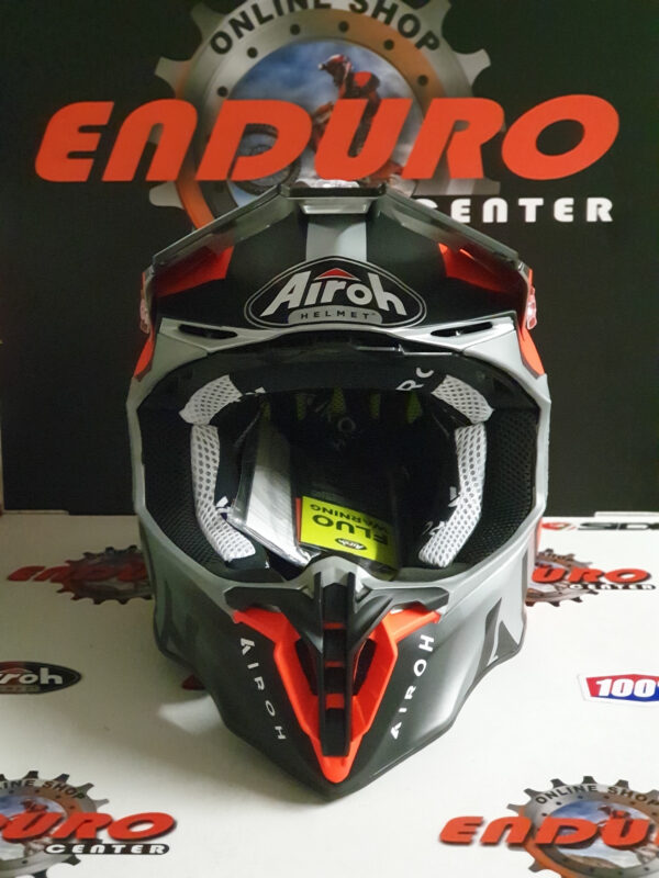 CAPACETE AIROH TWIST 2.0 BIT ORGFLU/GRY/BLK - Image 4
