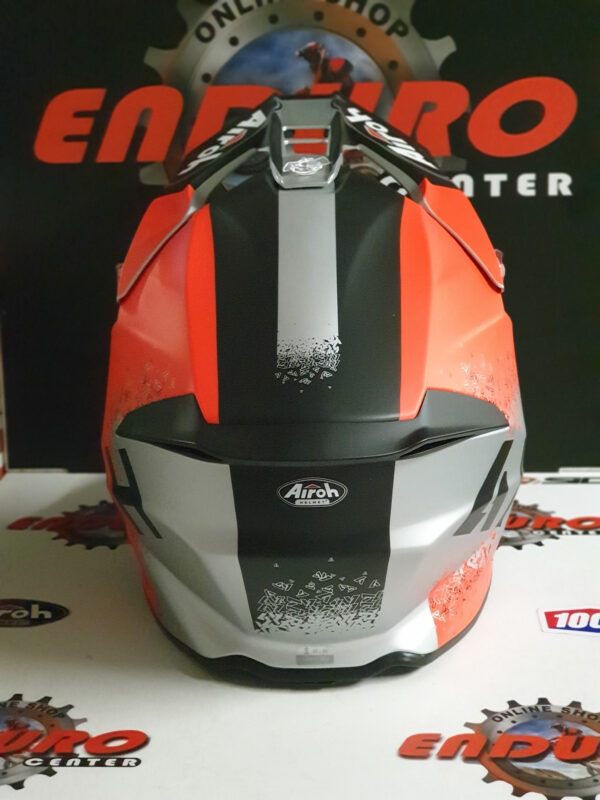 CAPACETE AIROH TWIST 2.0 BIT ORGFLU/GRY/BLK - Image 5