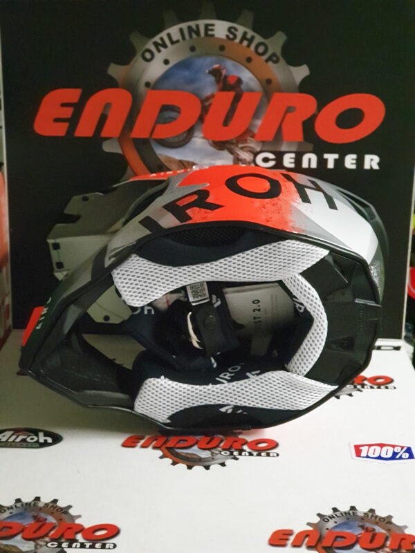 CAPACETE AIROH TWIST 2.0 BIT ORGFLU/GRY/BLK - Image 7