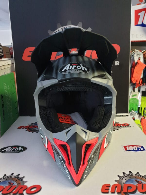 CAPACETE AIROH WRAAP ALIEN RED/GRY/BLK - Image 4