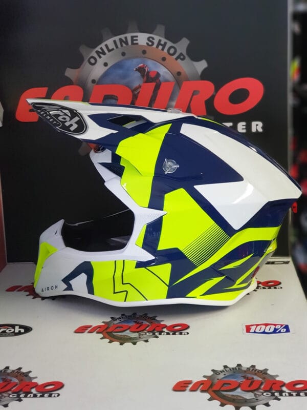 CAPACETE AIROH WRAAP RAZE BLU/YLWFLU/WHT - Image 3