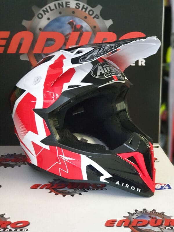 CAPACETE AIROH WRAAP RAZE RED/WHT/BLK - Image 2