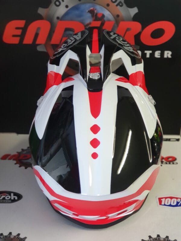 CAPACETE AIROH WRAAP RAZE RED/WHT/BLK - Image 5