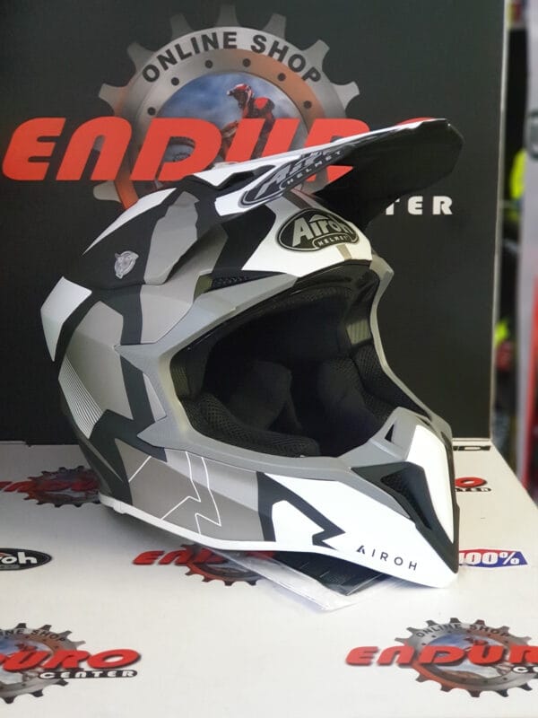 CAPACETE AIROH WRAAP RAZE BLK/GRY/WHT - Image 2