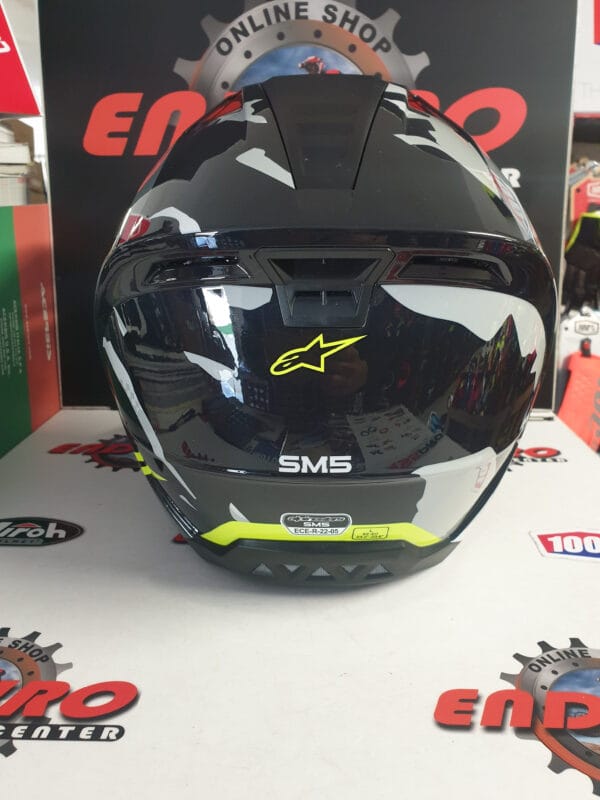 CAPACETE ALPINESTARS SM-5 ROVER GRY/BLK/YLWFLU - Image 6