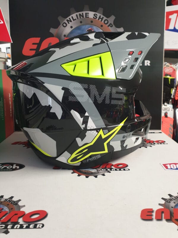 CAPACETE ALPINESTARS SM-5 ROVER GRY/BLK/YLWFLU - Image 3