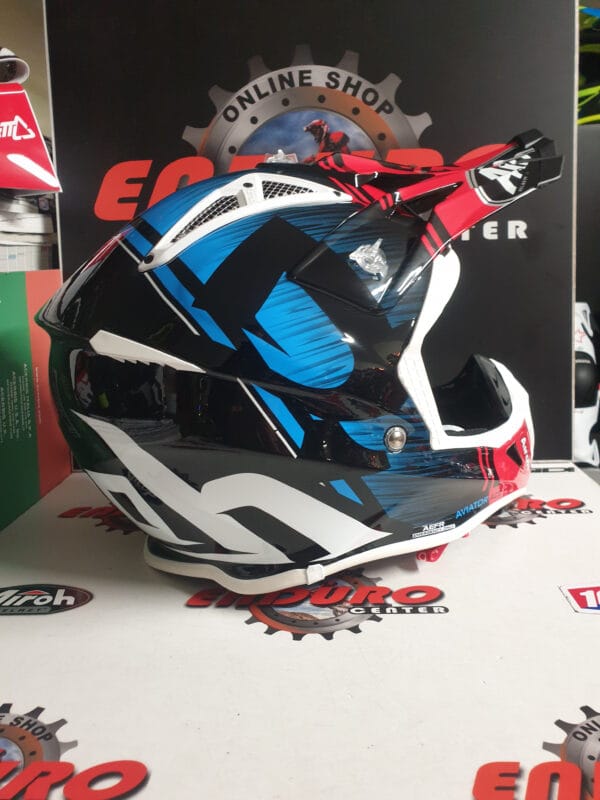 CAPACETE AIROH AVIATOR ACE KYBON BLU/RED/BLK - Image 3