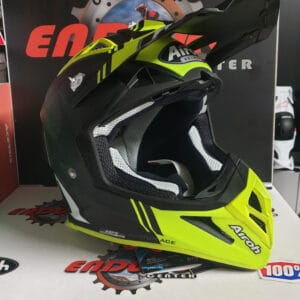 CAPACETE AIROH AVIATOR ACE KYBON BLK/YLWFLU