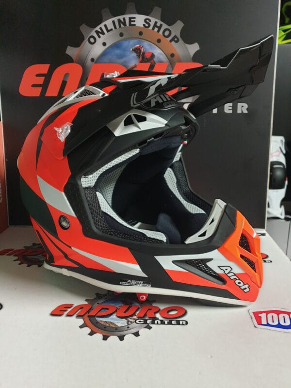 CAPACETE AIROH AVIATOR ACE TRICK ORGFLU/WHT/BLK - Image 2