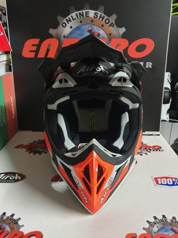 CAPACETE AIROH AVIATOR ACE TRICK ORGFLU/WHT/BLK - Image 5