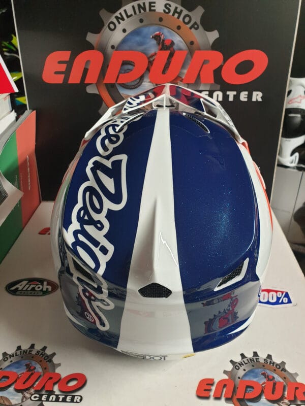 CAPACETE TROY LEE DESIGNS SE4 CORSA DKBLU/ORGFLU/WHT - Image 9