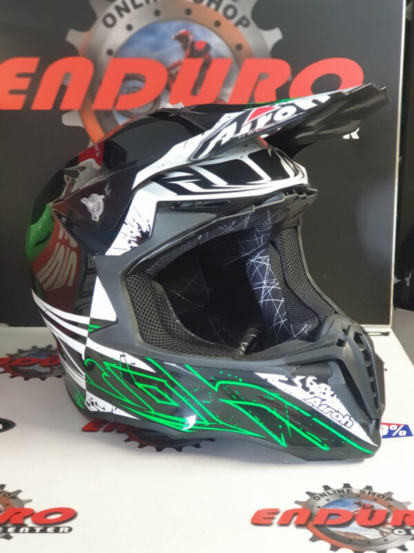 CAPACETE AIROH TWIST SPOT BLK/GRN/WHT - Image 2