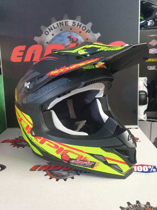 CAPACETE SCORPION VX 15 EVO AIR GAMMA BLK/YLWFLU - Image 2