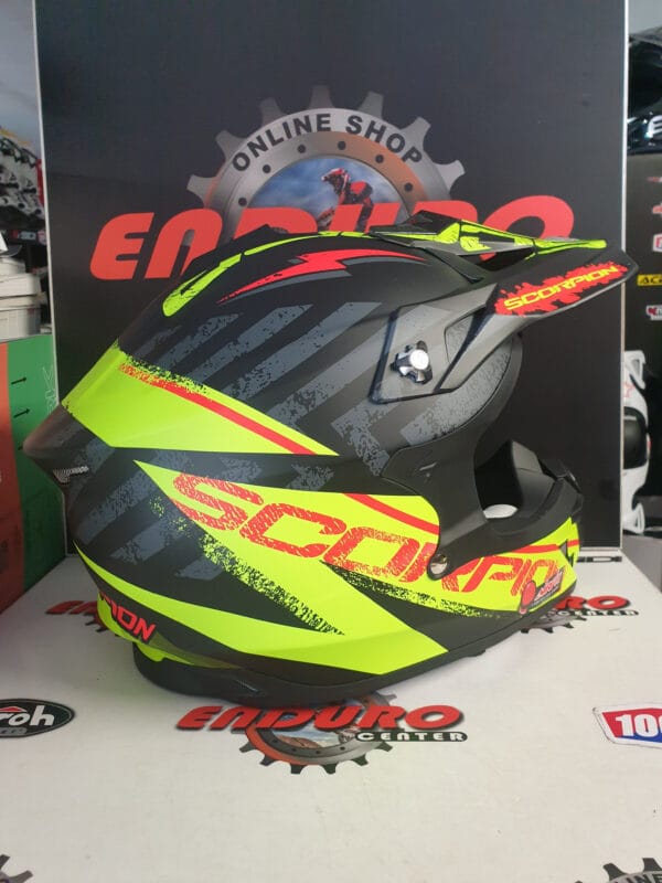 CAPACETE SCORPION VX 15 EVO AIR GAMMA BLK/YLWFLU - Image 3