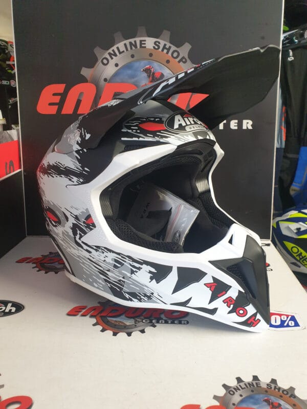 CAPACETE AIROH WRAAAP DEMON BLK/WHT/GRY - Image 2