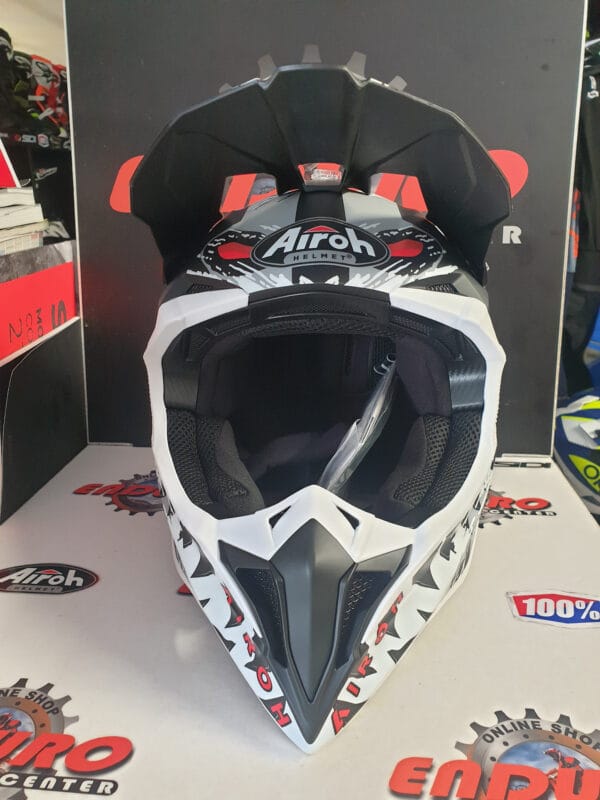 CAPACETE AIROH WRAAAP DEMON BLK/WHT/GRY - Image 5