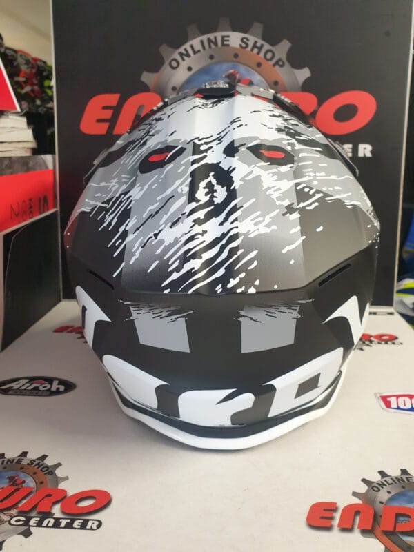 CAPACETE AIROH WRAAAP DEMON BLK/WHT/GRY - Image 6