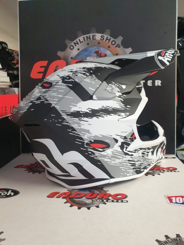 CAPACETE AIROH WRAAAP DEMON BLK/WHT/GRY - Image 3