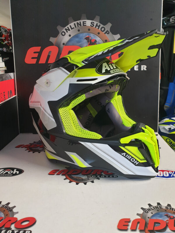 CAPACETE AIROH TWIST 2.0 SHAKEN YLWFLU/WHT/BLK - Image 2