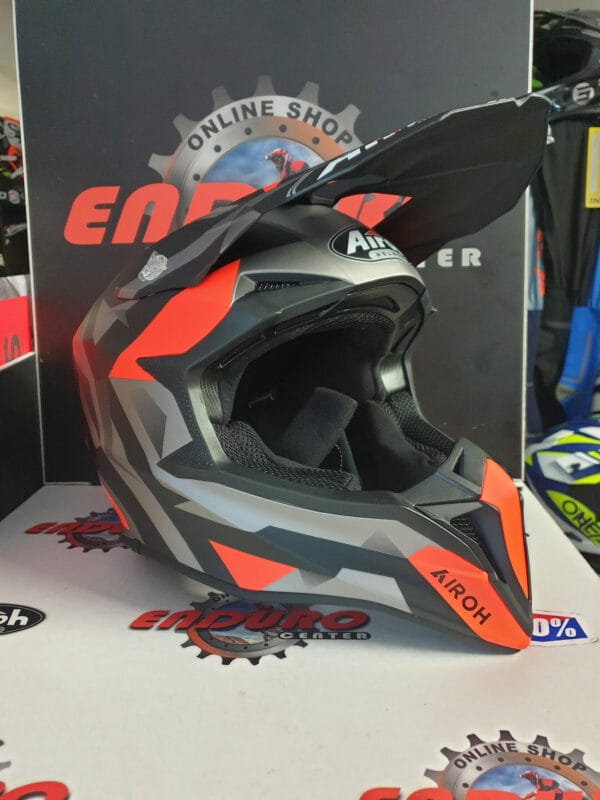 CAPACETE AIROH WRAAP SEQUEL ORGFLU/BLK/GRY - Image 2