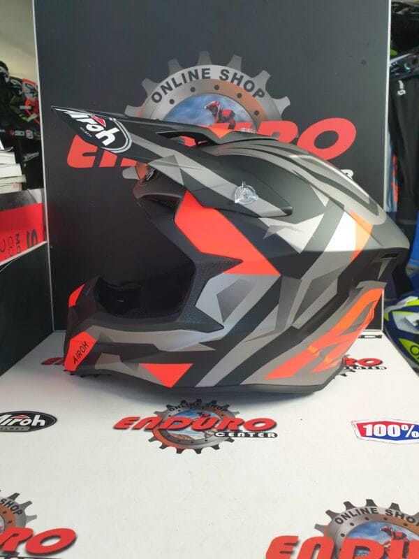 CAPACETE AIROH WRAAP SEQUEL ORGFLU/BLK/GRY - Image 5