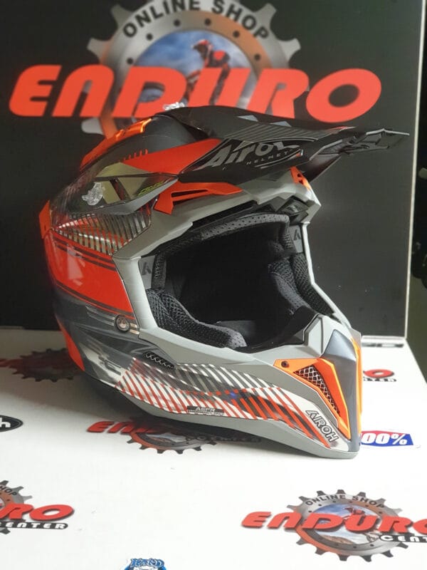 CAPACETE AIROH AVIATOR 3 WAVE ORG GLOSS - Image 2
