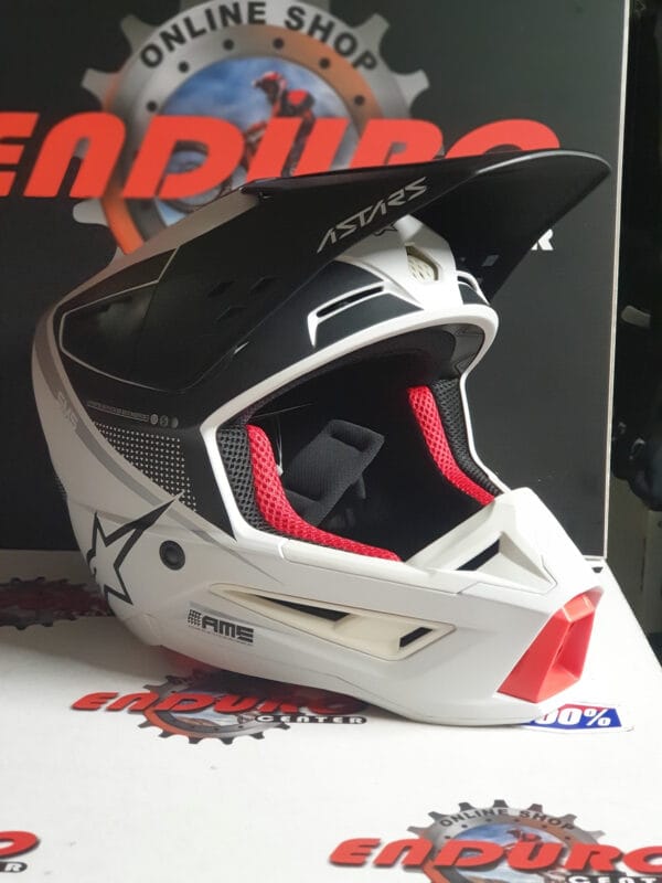 CAPACETE ALPINESTARS SM-5 RAYON WHT/BLK/GRY - Image 2