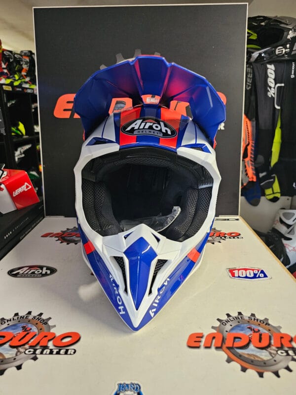 CAPACETE AIROH WRAAAP FEEL BLU/RED/WHT - Image 5