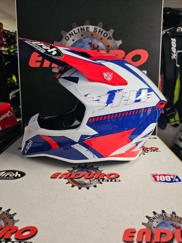 CAPACETE AIROH WRAAAP FEEL BLU/RED/WHT - Image 4