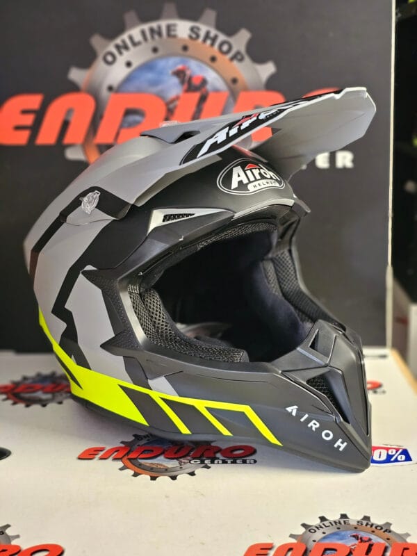 CAPACETE AIROH WRAAAP RELOADED YLWFLU/GRY/BLK - Image 2