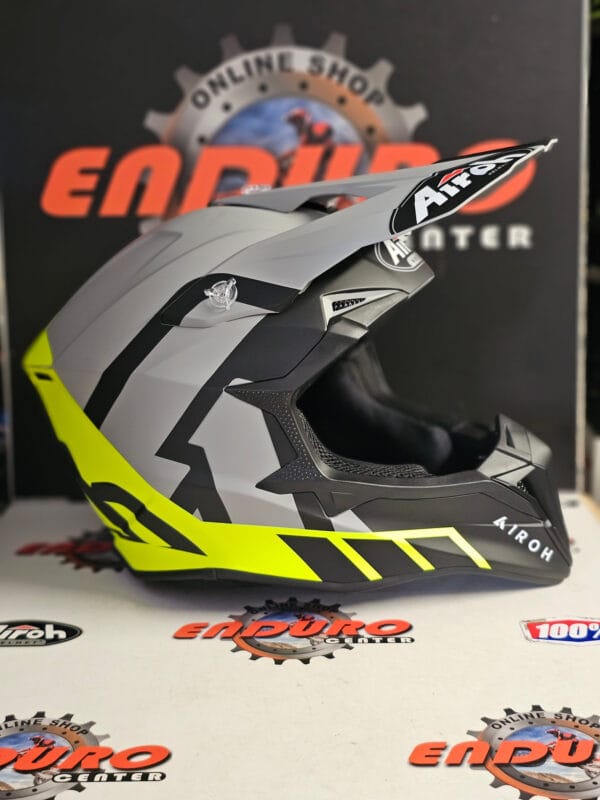 CAPACETE AIROH WRAAAP RELOADED YLWFLU/GRY/BLK - Image 3