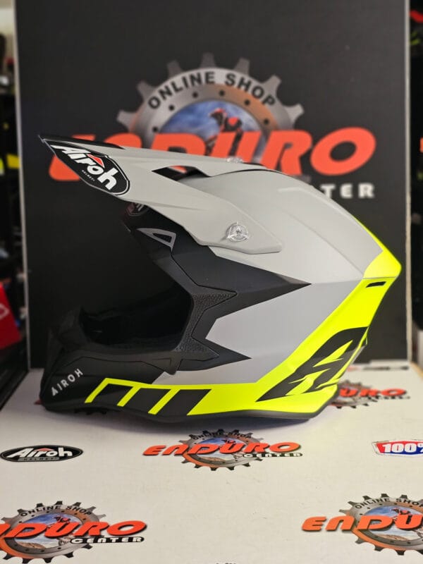 CAPACETE AIROH WRAAAP RELOADED YLWFLU/GRY/BLK - Image 4