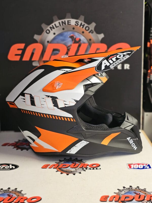 CAPACETE AIROH WRAAAP FEEL ORG/BLK/WHT - Image 3