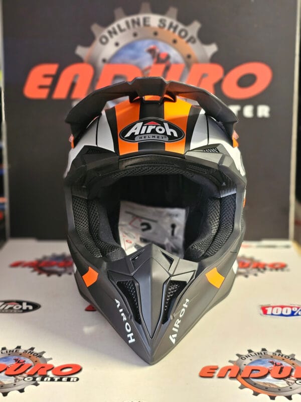 CAPACETE AIROH WRAAAP FEEL ORG/BLK/WHT - Image 5