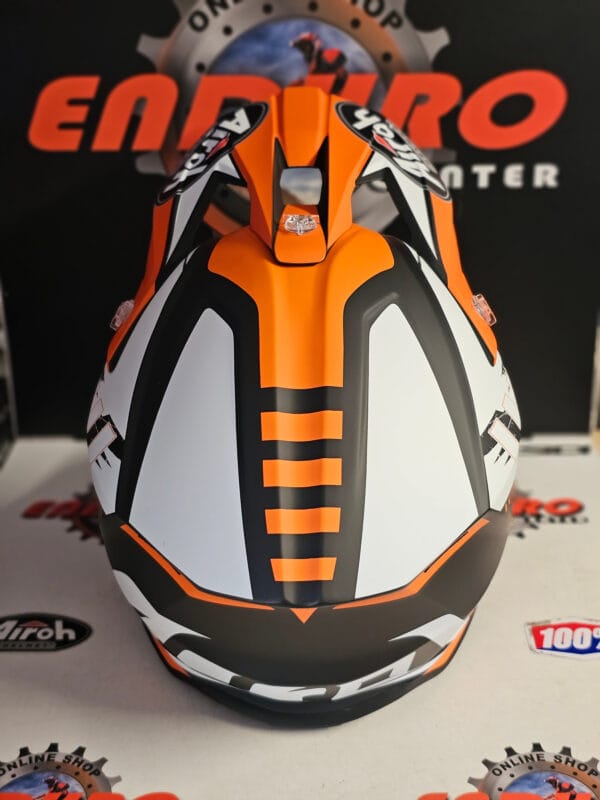 CAPACETE AIROH WRAAAP FEEL ORG/BLK/WHT - Image 7