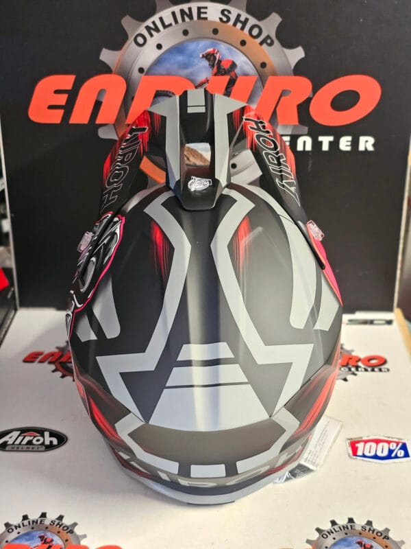CAPACETE AIROH WRAAAP CYBER REDFLU/BLK/GRY - Image 7