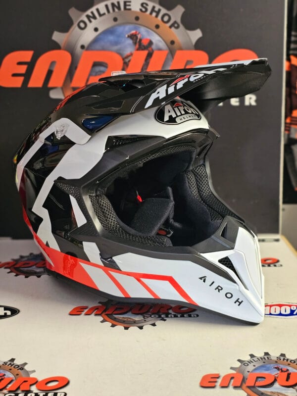 CAPACETE AIROH WRAAAP RELOADED REDFLU/BLK/WHT - Image 2