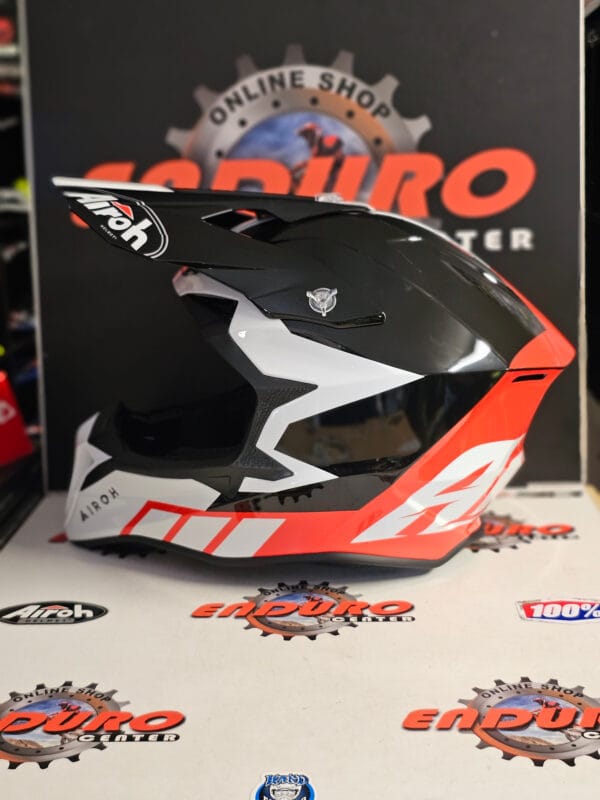 CAPACETE AIROH WRAAAP RELOADED REDFLU/BLK/WHT - Image 4