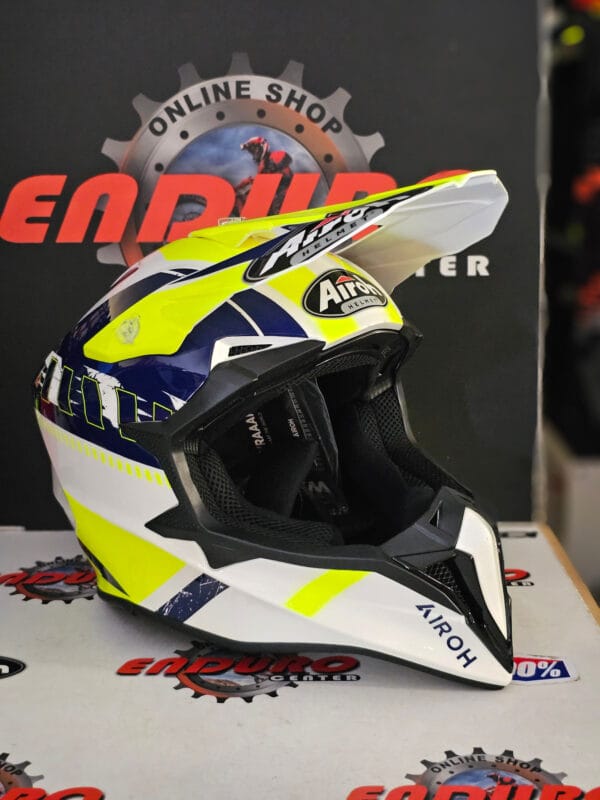 CAPACETE AIROH WRAAAP FEEL YLWFLU/BLU/WHT - Image 2