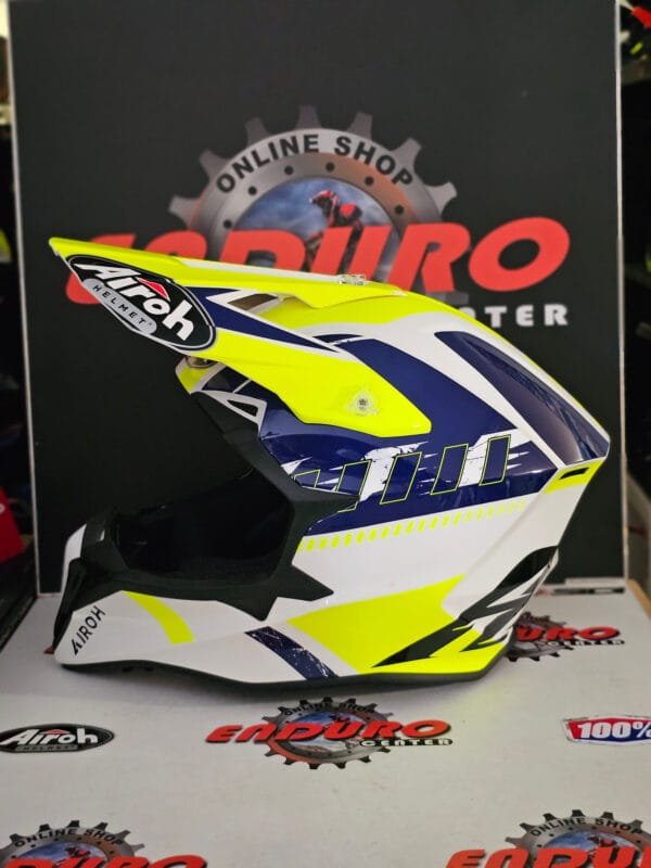 CAPACETE AIROH WRAAAP FEEL YLWFLU/BLU/WHT - Image 4