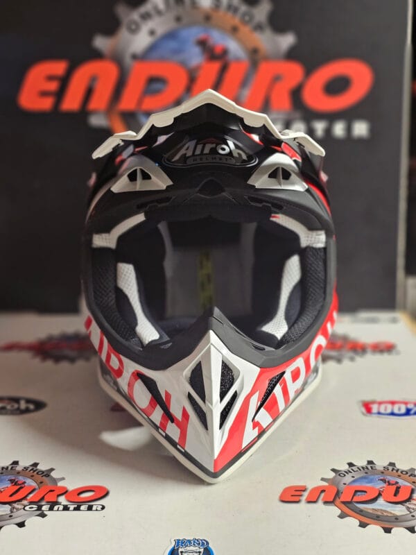 CAPACETE AIROH AVIATOR ACE AMAZE RED/WHT/BLK - Image 5