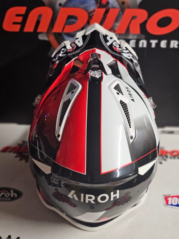 CAPACETE AIROH AVIATOR ACE AMAZE RED/WHT/BLK - Image 6