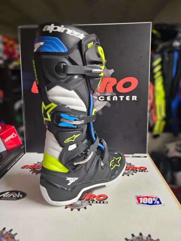 BOTAS ALPINESTARS TECH 7 BLK/BLU/YLWFLU - Image 5