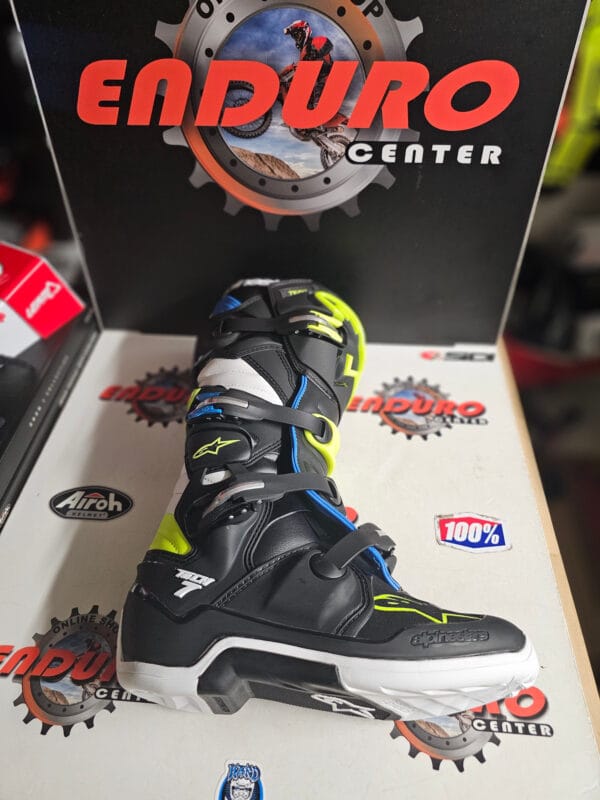 BOTAS ALPINESTARS TECH 7 BLK/BLU/YLWFLU - Image 9
