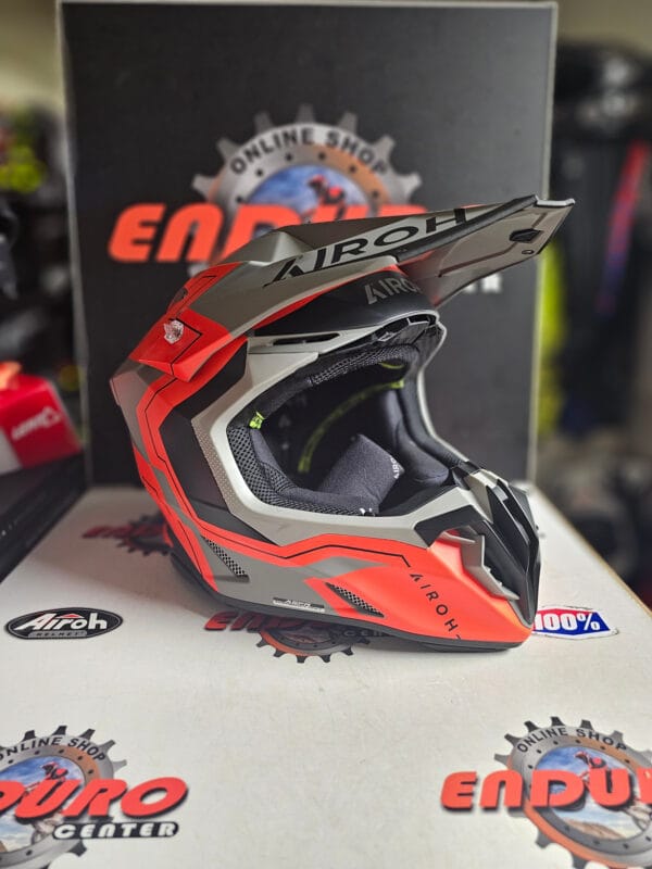 CAPACETE AIROH TWIST 3 DIZZY ORGLFLU/GRY - Image 2