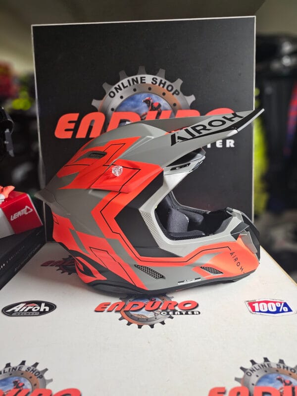 CAPACETE AIROH TWIST 3 DIZZY ORGLFLU/GRY - Image 3
