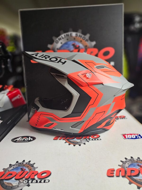 CAPACETE AIROH TWIST 3 DIZZY ORGLFLU/GRY - Image 5
