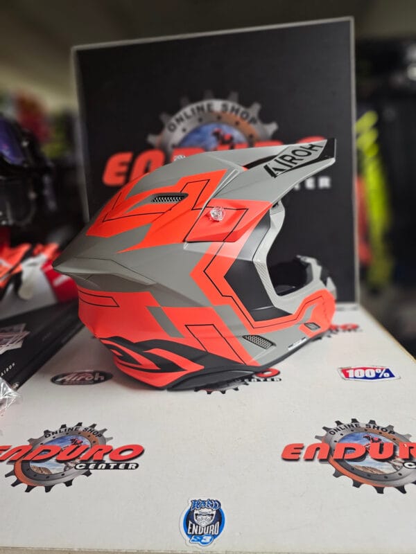 CAPACETE AIROH TWIST 3 DIZZY ORGLFLU/GRY - Image 4