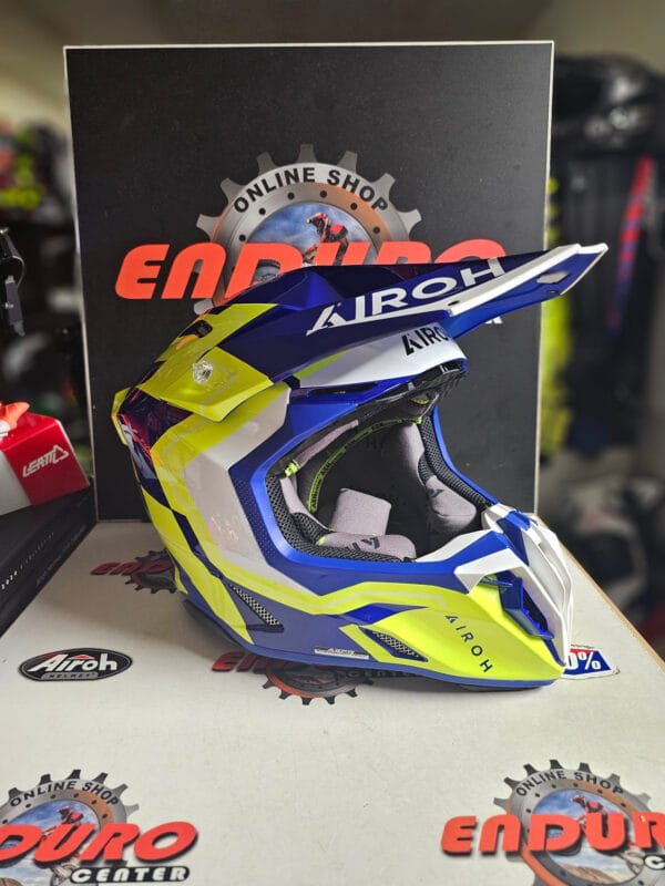 CAPACETE AIROH TWIST 3 DIZZY BLU/YLWFLU - Image 2