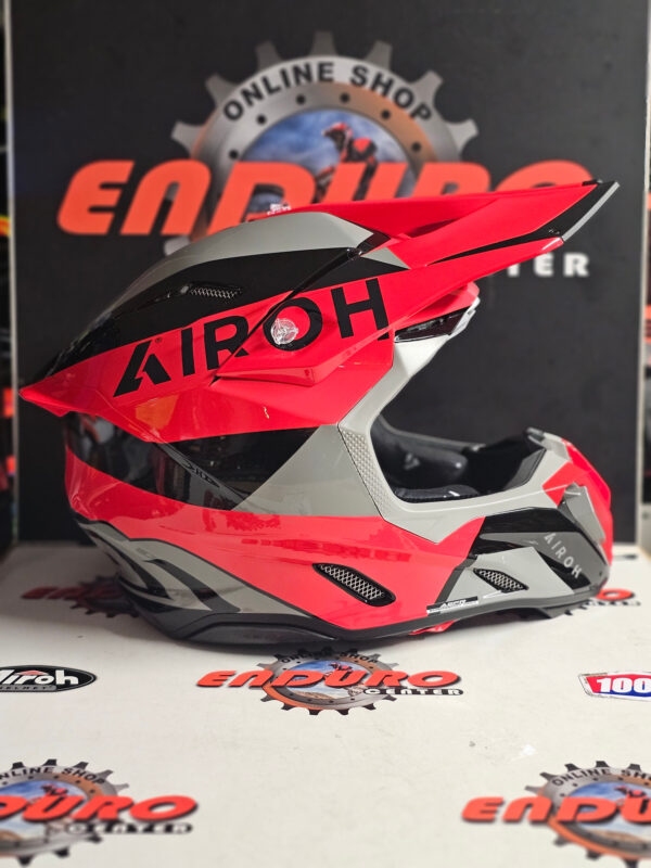 CAPACETE AIROH TWIST 3 KING REDFLU/BLK/GRY - Image 3